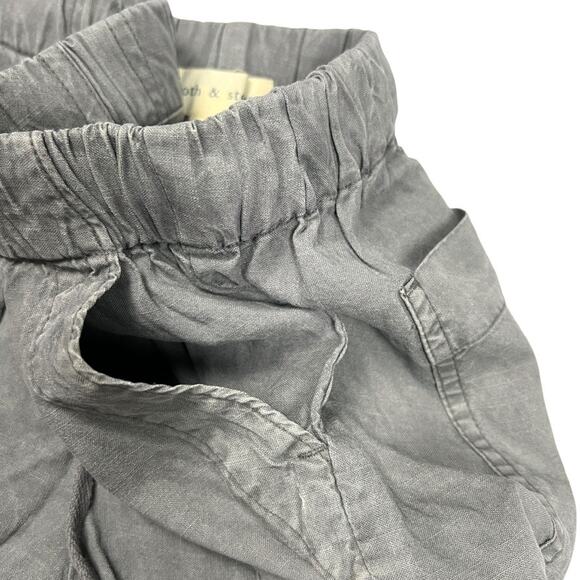 Cloth & Stone Shorts Grey Drawstring Waist Pockets Tencel Lyocell‎ Women's Small - Picture 9 of 10